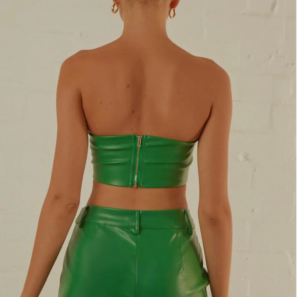 Peppermayo / Late Night Dance Crop Top Jade Green Size 2 - Picture 3 of 5